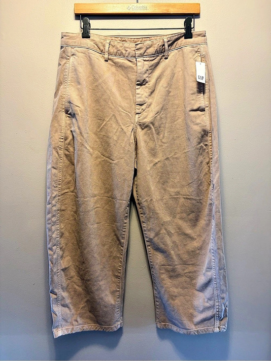 GAP Pants - GAP Barrel Leg Cotton Pants Brown Size 10 Petite NWT